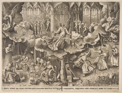 Przypowieść o pannach mądrych i głupich, ca. 1560-63. autorstwa Philip Galle