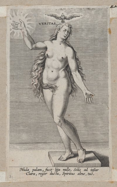 Prawda, z Prosopographia, ca. 1585-90, ca. 1585-90. autorstwa Philip Galle