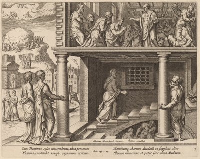 Wybór św. Macieja autorstwa Philip Galle after Maerten van Heemskerck