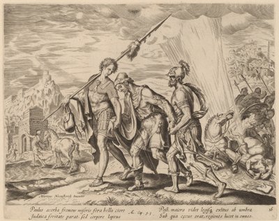 Nawrócenie św. Pawła autorstwa Philip Galle after Maerten van Heemskerck