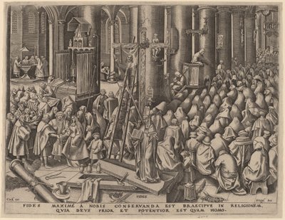Wiara autorstwa Philip Galle after Pieter Bruegel the Elder