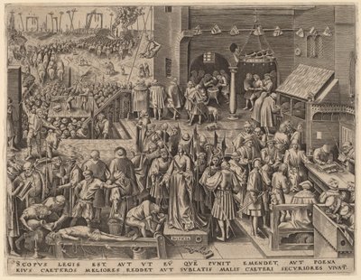 Sprawiedliwość autorstwa Philip Galle after Pieter Bruegel the Elder