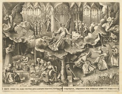 Przypowieść o pannach mądrych i głupich” autorstwa Philip Galle, after Pieter Bruegel the Elder