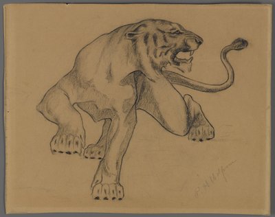 Tygrys (ołówek na papierze historia) autorstwa Philip H. Wolfrom