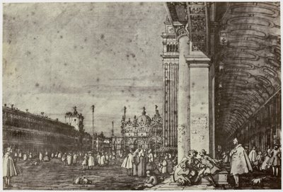 Canaletto, Piazza di San Marco autorstwa Philip Henry Delamotte