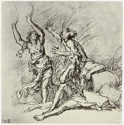 Salvator Rosa, Pan i Syrinx autorstwa Philip Henry Delamotte