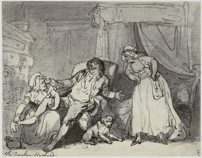Thomas Rowlandson, Pijany mąż autorstwa Philip Henry Delamotte