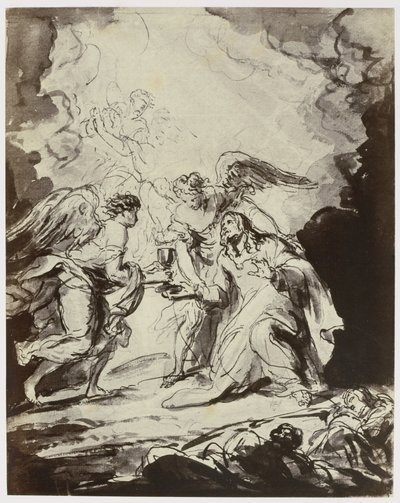 Van Dyck [Vandyke], Agonia w ogrodzie autorstwa Philip Henry Delamotte