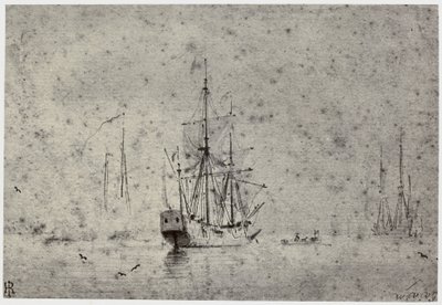 Willem van der Velde, wysyłka autorstwa Philip Henry Delamotte