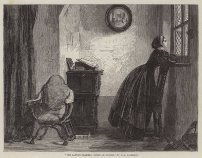 Komnata Ladye, Tower of London autorstwa Philip Hermogenes Calderon