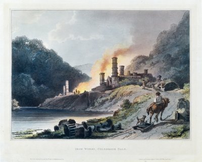 Iron Works, Colebrook Dale autorstwa Philip James de (1740-1812) Loutherbourg