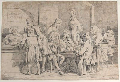 Grając Tric Trac, 1763., 1763. autorstwa Philip James de Loutherbourg