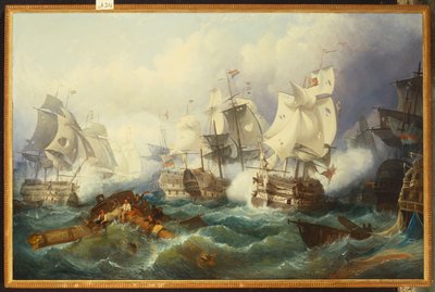 Bitwa pod Trafalgar autorstwa Philip James de Loutherbourg