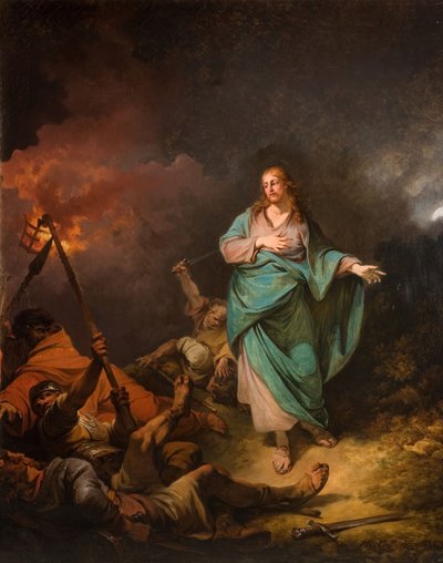 Zdrada Chrystusa, 1798. autorstwa Philip James de Loutherbourg