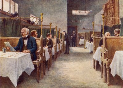 Jadalnia Kogut Tawerny, Fleet Street, zniszczona 1886 autorstwa Philip Norman
