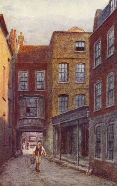 Brama i wejście do White Horse Inn, Fetter Lane, 1898 autorstwa Philip Norman