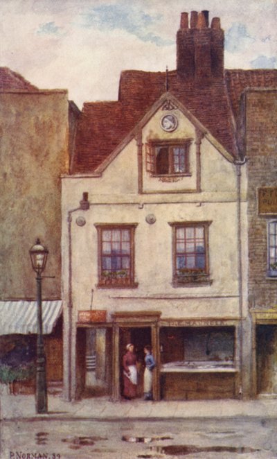 Sklep rybny Maunders, Cheyne Walk, 1887 autorstwa Philip Norman