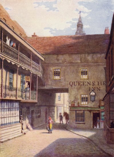 Queens Head Inn, Southwark, 1883 autorstwa Philip Norman