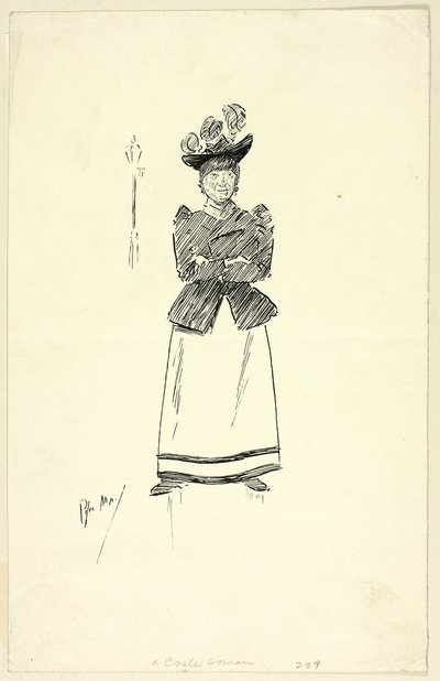 Kobieta Coster autorstwa Philip William May