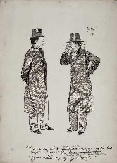 Oscar Wilde i Whistler autorstwa Philip William May