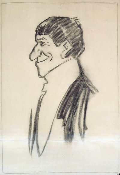 Autoportret (węgiel na papierze) autorstwa Philip William May