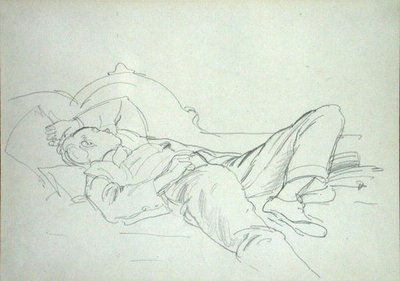Drzemka (ołówek na papierze) autorstwa Philip Wilson Steer