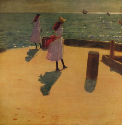 Na molo Walberswick, ok. 1887, ok. 1915 autorstwa Philip Wilson Steer