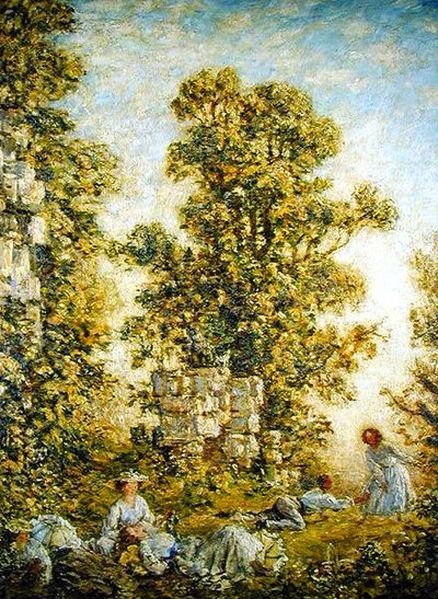 Piknik, Mały Dziekan (olej na płótnie) autorstwa Philip Wilson Steer