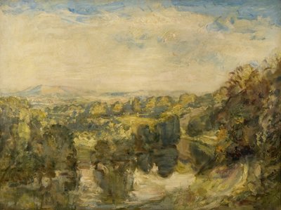 Rzeka Teme, Wieczór, niedaleko Ludlow - Wzgórza Clee w oddali autorstwa Philip Wilson Steer