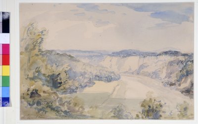 Wye nad Chepstow, ok. 1905 (akwarela na papierze) autorstwa Philip Wilson Steer