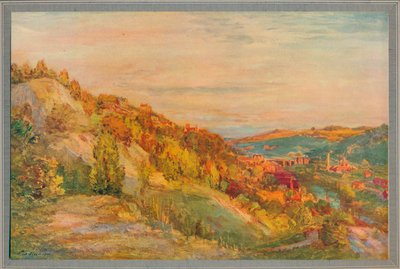 Czerwony most, Ironbridge, 1910, c1932 autorstwa Philip Wilson Steer