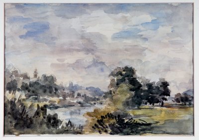 Widok w pobliżu Bridgnorth, ok. 1925 (akwarela na papierze) autorstwa Philip Wilson Steer