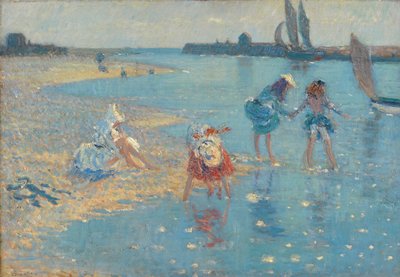 Walberswick, Dzieci wiosłujące, 1891 autorstwa Philip Wilson Steer