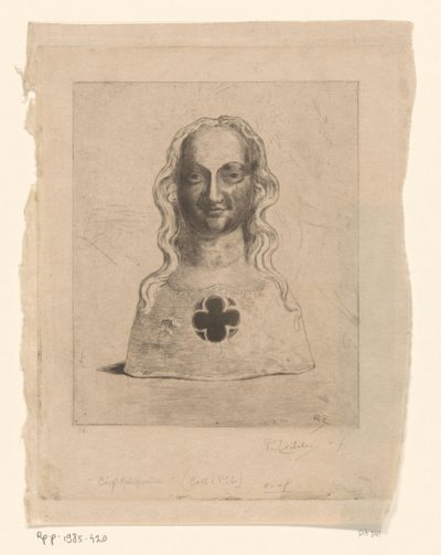 popiersie kobiety Główny Relikwiarz (tytuł oryginalny) autorstwa Philip Zilcken (signed by artist)