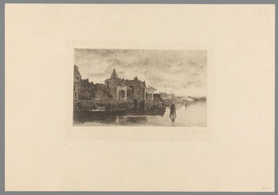 Widok na Amsterdam ze szczytem Schreierstoren Le Schreierstoren (tytuł oryginalny) Jakuba Marisa. Dwanaście krajobrazów (tytuł serii) autorstwa Philip Zilcken (signed by artist)