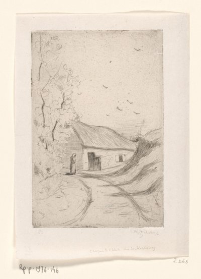 Dom na wiejskiej drodze Chaumiere a Vleurgat (Bruksela) (tytuł oryginalny) autorstwa Philip Zilcken (signed by artist)
