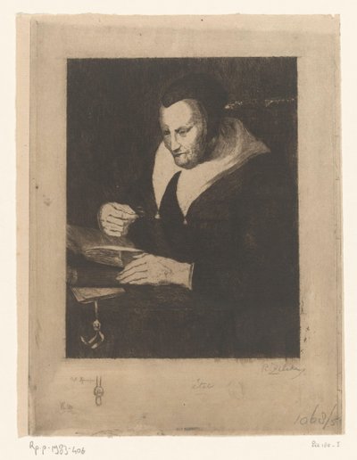 Stara kobieta czyta Vieille femme lisant (tytuł oryginalny) autorstwa Philip Zilcken (signed by artist)