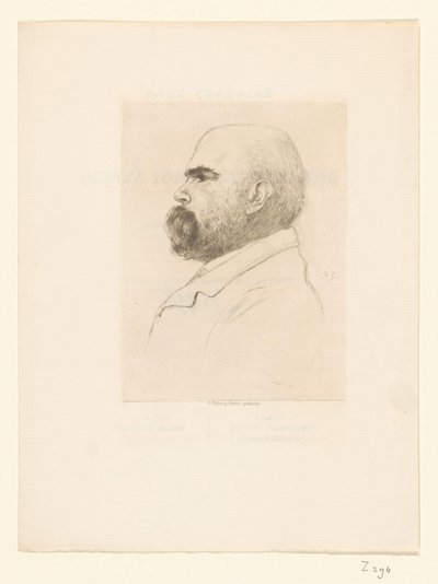 Portret Paula Verlaine .a autorstwa Philip Zilcken