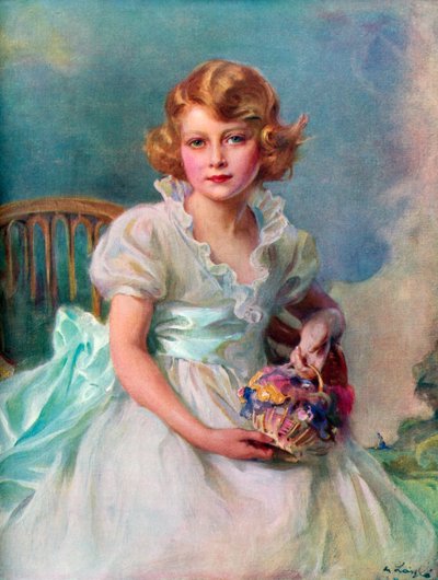 Księżniczka Elżbieta, 1926-, Królowa Commonwealth Realms, 1937. autorstwa Philip de László
