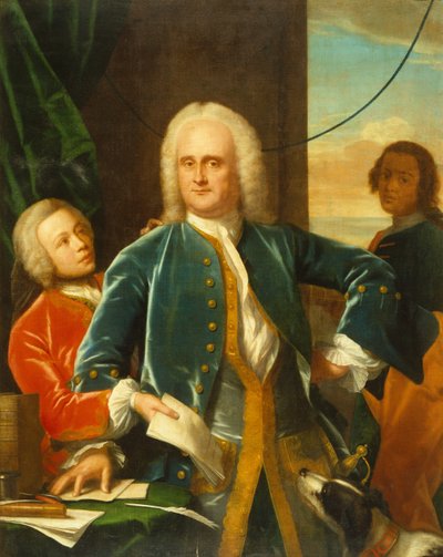 Jan Albert Sichterman z synem Janem Albertem autorstwa Philip van Dyck