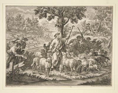 Chrystus jako Pasterz autorstwa Philipp Andreas Kilian
