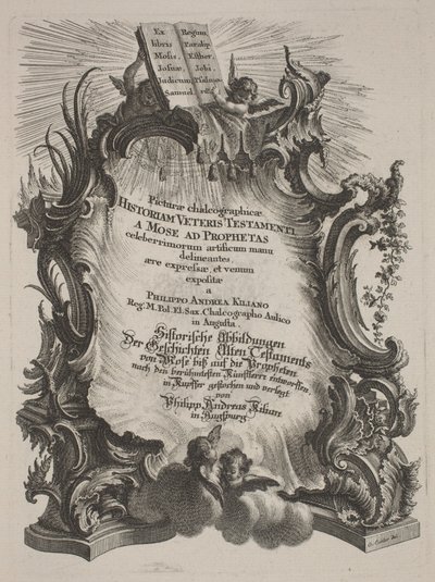 Chalkograficzne obrazy historii Starego i Nowego Testamentu autorstwa Philipp Andreas Kilian after Various Artists, Johann Michael Wagner