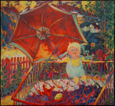 Eric w kojcu (parasol) autorstwa Philipp Bauknecht