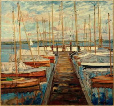 Pomost z żaglówkami autorstwa Philipp Franck