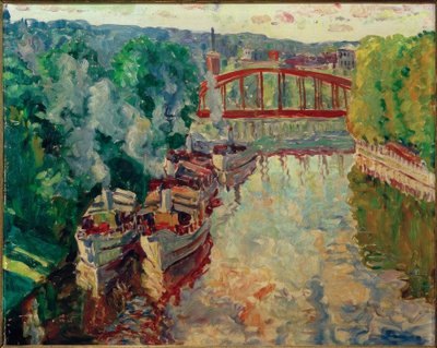 Lądowanie parowca autorstwa Philipp Franck