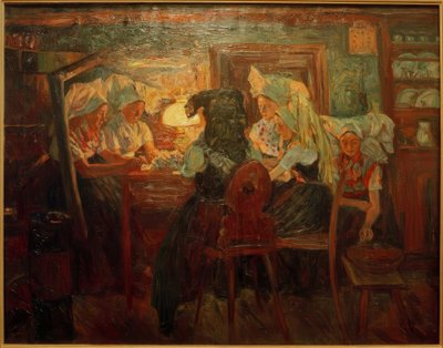 W świetle lampy autorstwa Philipp Franck
