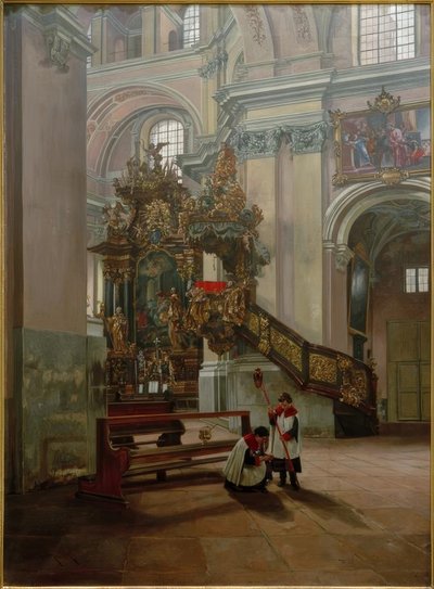 Wnętrze kościoła autorstwa Philipp Franck
