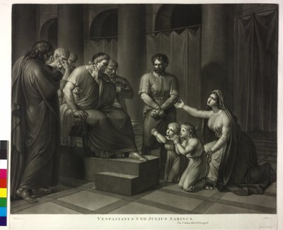 Wespazjan i Juliusz Sabinus autorstwa Philipp Friedrich Hetsch