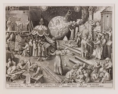Temperantia Temperance z Siedmiu cnót, 1560. autorstwa Philipp Galle