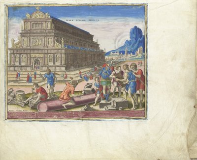 Świątynia Diany w Efezie z serii Ósme cuda świata, 1572 autorstwa Philipp Galle